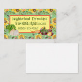 Gemüseständer Sonnenblume Biene individuell einste Visitenkarte (Vorne/Hinten)