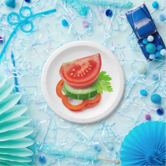 Gemüsestücke, frisch pappteller (Party)