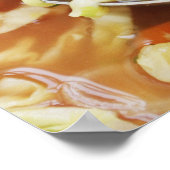 Gemüsesuppe in Pfanne Poster (Ecke)