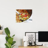 Gemüsesuppe in Pfanne Poster (Heimbüro)