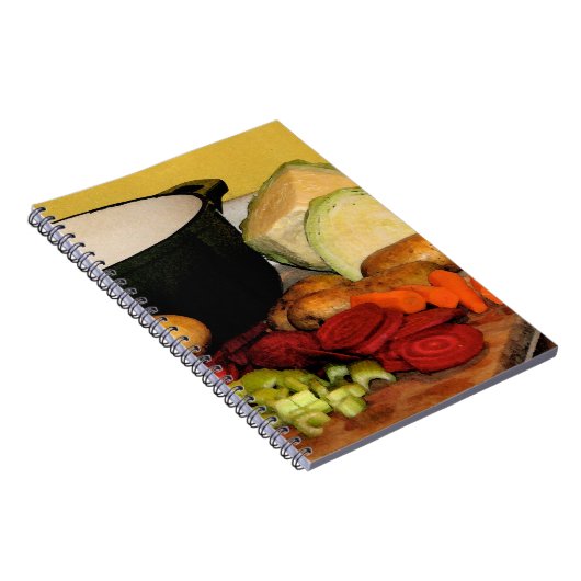 Gemüsesuppe Notizblock (Rechte Seite)