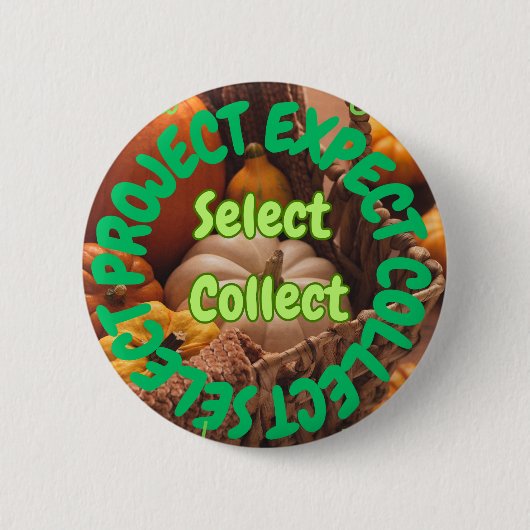 Gemüsesymbol-Abzeichen - Auswahl des Projektdesign Button (Vorderseite)