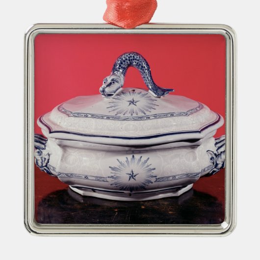 Gemüseteller, der Karl Linnaeus gehört Silbernes Ornament (Vorne)