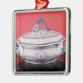 Gemüseteller, der Karl Linnaeus gehört Silbernes Ornament (Links)