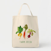 Gemüsetrio-Bauernhof-frische Taschen-Tasche Tragetasche (Vorne)