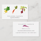 Gemüsetrio-Visitenkarten Visitenkarte (Vorne/Hinten)