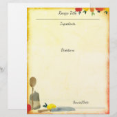 Gemüseutensilien für die Rezeptur (Vorne/Hinten)