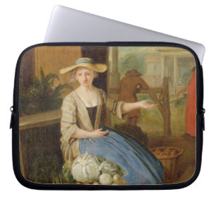 Gemüseverkäufer, Covent Garten, c.1726 (Öl auf Laptopschutzhülle