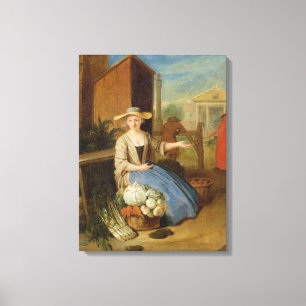 Gemüseverkäufer, Covent Garten, c.1726 (Öl auf  Leinwanddruck