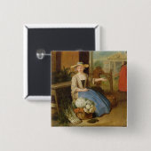Gemüseverkäufer, Covent Garten, c.1726 (Öl auf PA Button (Vorne & Hinten)