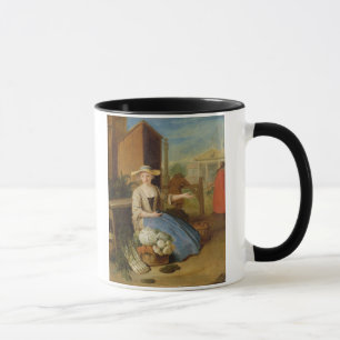 Gemüseverkäufer, Covent Garten, c.1726 (Öl auf  Tasse