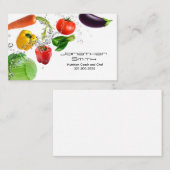 Gemüsewasser spritzt Visitenkarte (Vorne/Hinten)