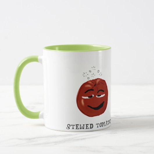 Gemüsewortspiellustiger blöder Veggie-humorvolle Tasse (Links)