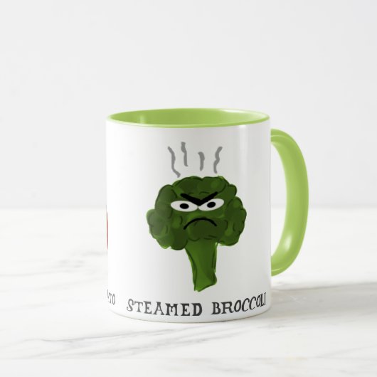 Gemüsewortspiellustiger blöder Veggie-humorvolle Tasse (VorderseiteRechts)