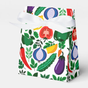 Gemüsmuster Geschenkschachtel