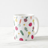 Gemüster Muster Kaffeetasse (VorderseiteRechts)