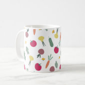 Gemüster Muster Kaffeetasse (Vorderseite Links)