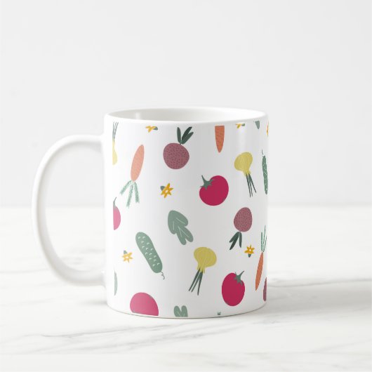 Gemüster Muster Kaffeetasse (Links)