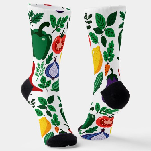 Gemüster Muster Socken (Gewinkelt)