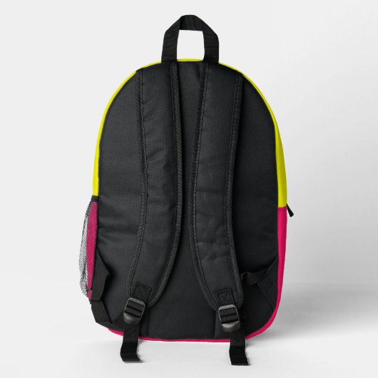 Gemustert Bedruckter Rucksack (Rückseite)