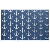 Gemustert-Blaues Ankersymbol Stoff (Fat Quarter (45,7 x 55,9 cm))