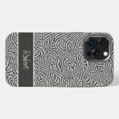 Gemustert braun iPhone hülle (Rückseite (Horizontal))