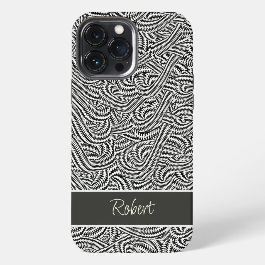 Gemustert braun iPhone hülle (Rückseite)