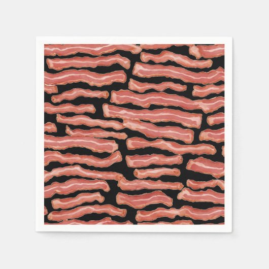 Gemustert Crispy Bacon Serviette (Vorderseite)