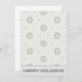 Gemustert Feiertagskarte (Vorne/Hinten)