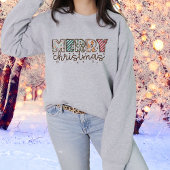 Gemustert Frohe Weihnachts-Sweatshirt Sweatshirt