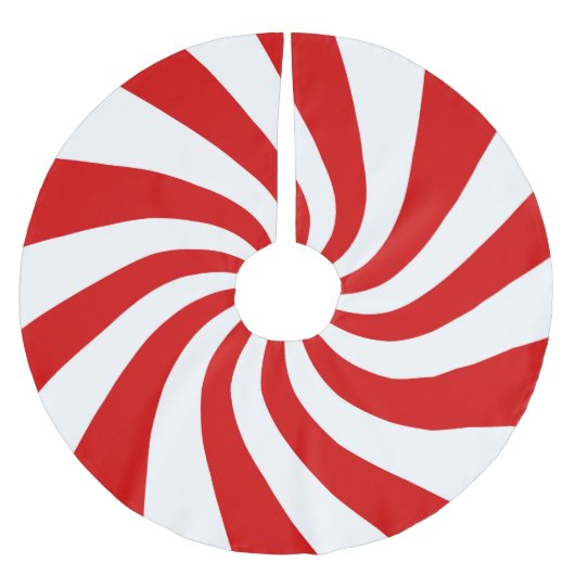 gemustert gebürsteter Polyesterspinnrock Polyester Weihnachtsbaumdecke (Vorderseite)