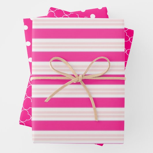 Gemustert Geschenkpapier Set (Beispiel)