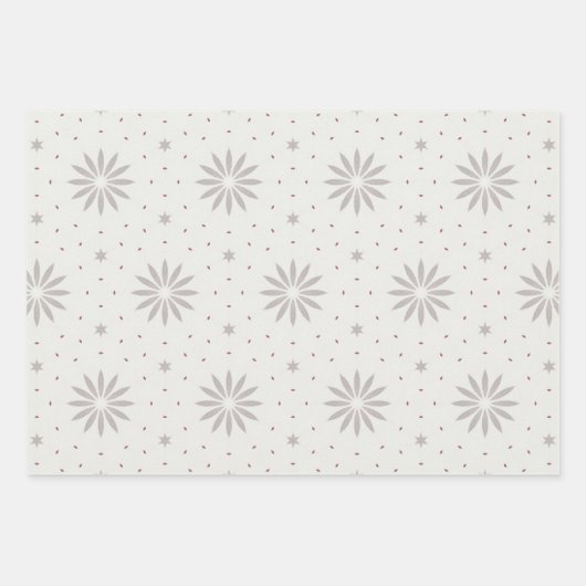 Gemustert Geschenkpapier Set (Vorderseite)