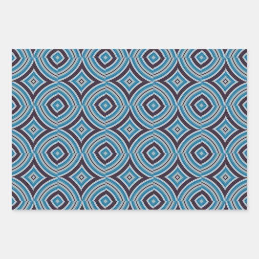 Gemustert Geschenkpapier Set (Vorderseite)