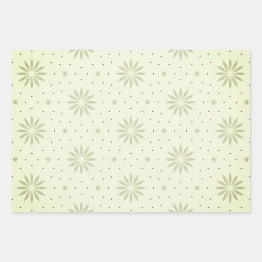 Gemustert Geschenkpapier Set (Vorderseite 2)