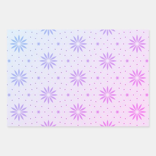 Gemustert Geschenkpapier Set (Vorderseite 3)