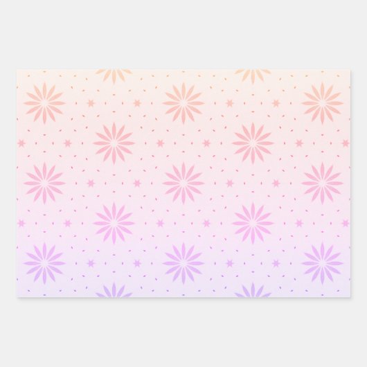 Gemustert Geschenkpapier Set (Vorderseite 2)