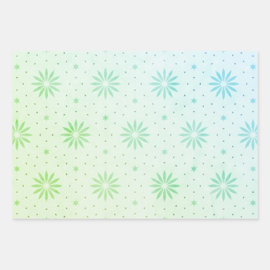 Gemustert Geschenkpapier Set (Vorderseite)