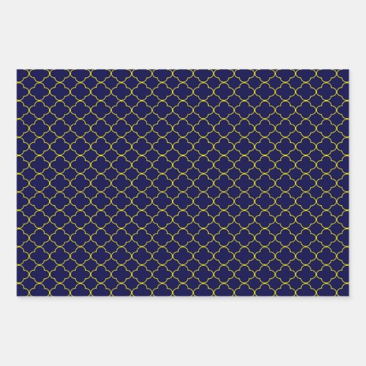 Gemustert Geschenkpapier Set (Vorderseite)