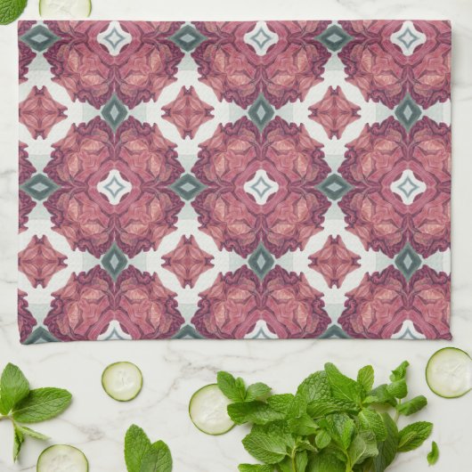 Gemustert Geschirrtuch (Gefaltet)