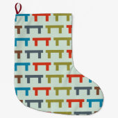 gemustert großer weihnachtsstrumpf (Vorderseite)