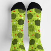 Gemustert grün socken (Oben)