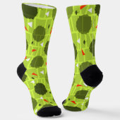Gemustert grün socken (Gewinkelt)