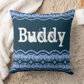 Gemustert in blau kissen (Decke)