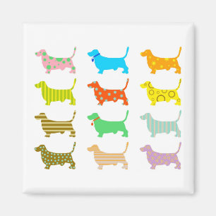 Gemustert-Jagdhundhunde Magnet