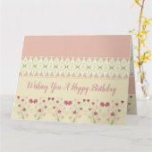 Gemustert Karte (Gelbe Blume)