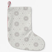 Gemustert Kleiner Weihnachtsstrumpf (Vorderseite)