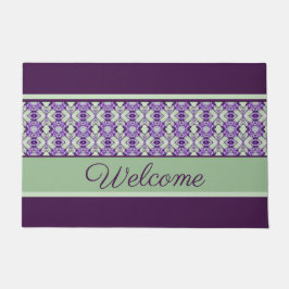 Gemustert mit Purzelbäumen willkommen Fußmatte