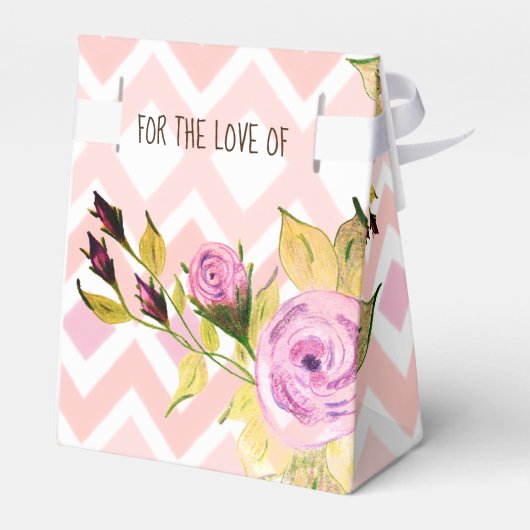 Gemustert mit Rosa Geschenkschachtel (Rückseite)