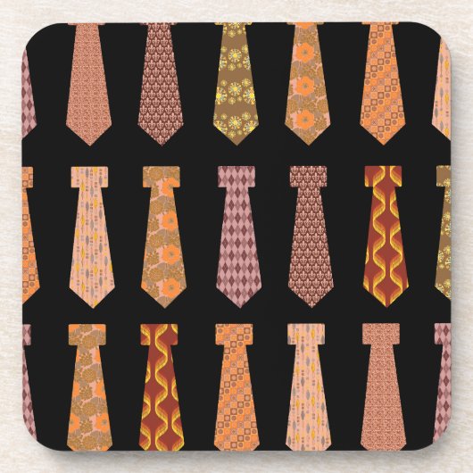 Gemustert Neckties Untersetzer (Vorderseite)